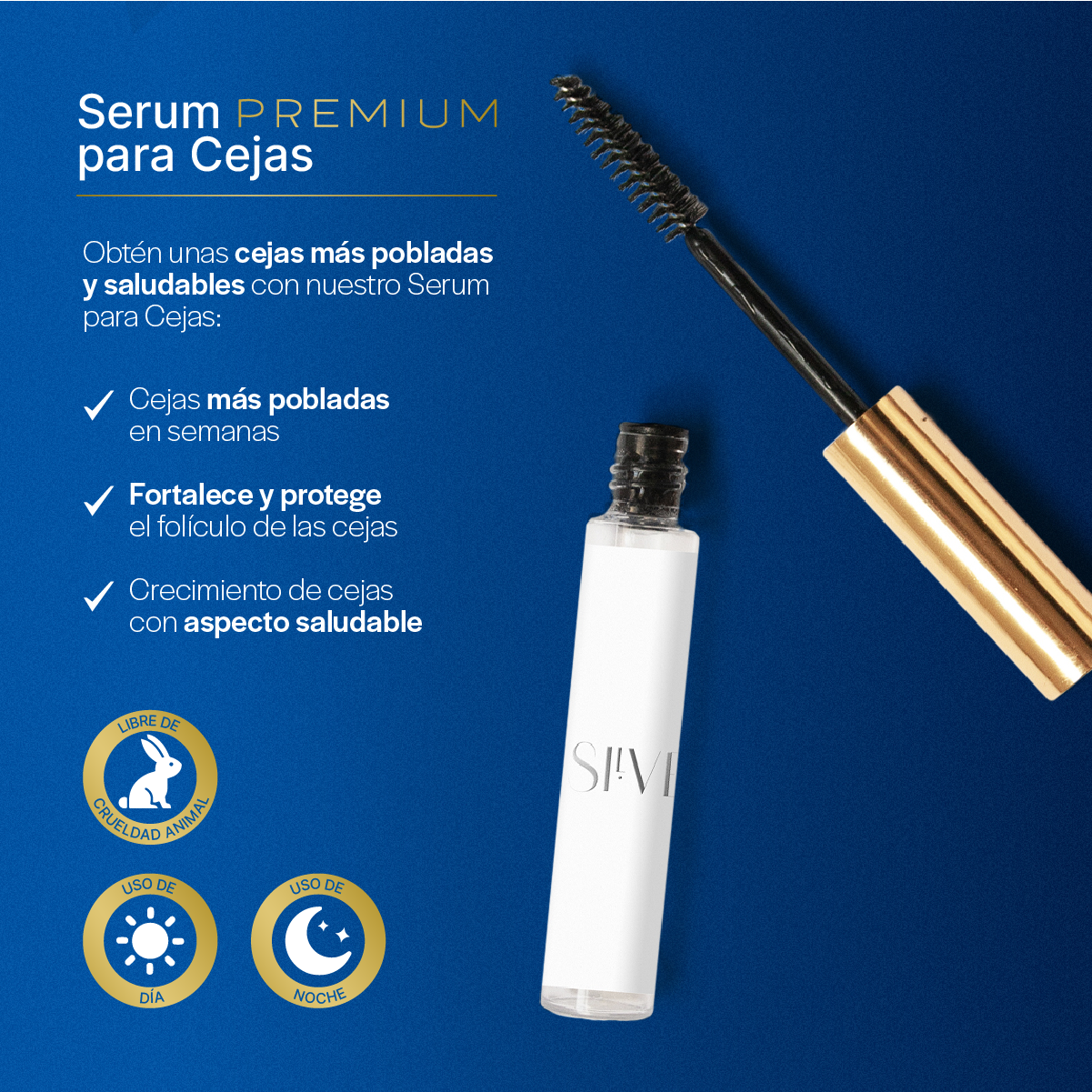 Cejas más pobladas y saludables en semanas con SilverLash. Fortalece y protege el folículo y luce un aspecto más saludable.