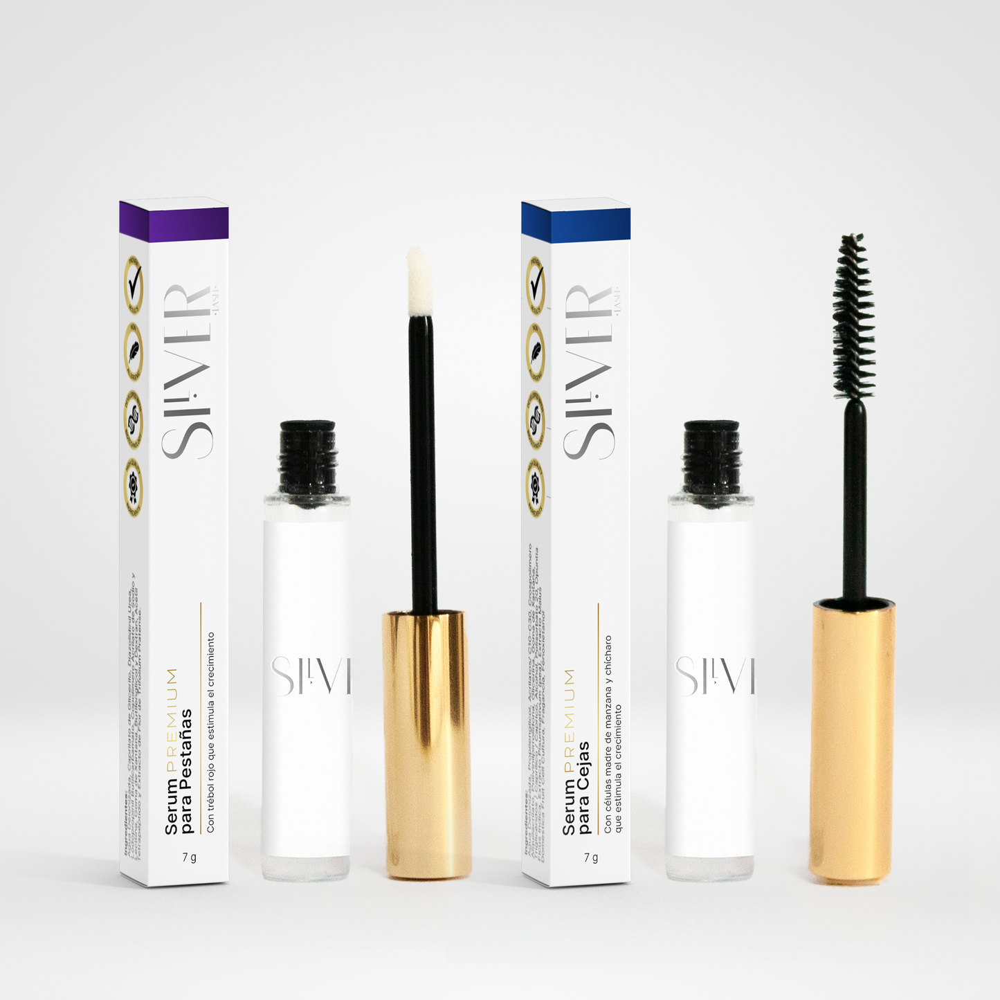 Pestañas más largas, gruesas y abundantes con nuestro Serum para Pestañas; Suero con Ingredientes Naturales para Crecimiento de Cejas. Efectivo para el crecimiento de cejas pobladas. No contienen hormonas.